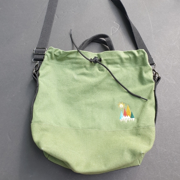 ToGood Canvas Crossbody Tote Purse - Picture 1 of 12